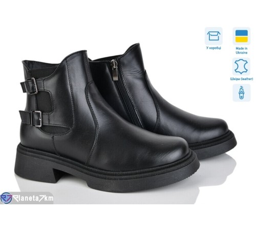 Черевики жіночі на зиму (6 пар р.36-41) чорний  "LISA"