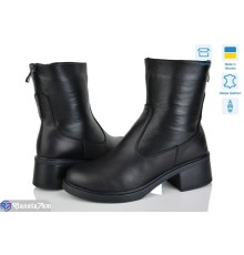 Черевики жіночі на зиму (6 пар р.40-43) чорний  "LISA"
