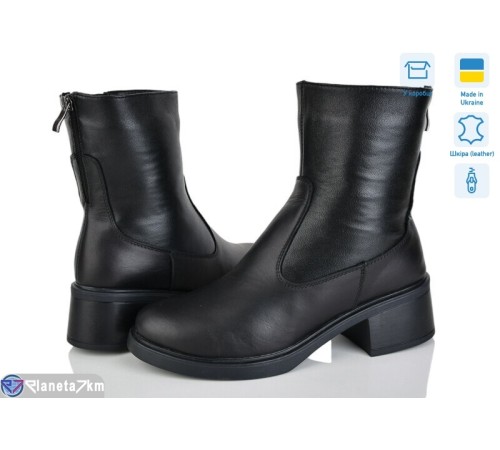 Черевики жіночі на зиму (6 пар р.40-43) чорний  "LISA"