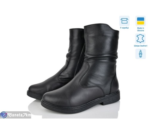 Черевики жіночі на зиму (6 пар р.37-42) чорний  "LISA"