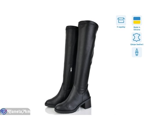 Чоботи жіночі на зиму (6 пар р.36-41) чорний  "LISA"