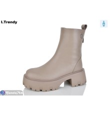 Черевики жіночі на зиму (6 пар р.36-41) коричневий  "Trendy"