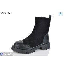 Черевики жіночі на зиму (6 пар р.36-41) чорний  "Trendy"
