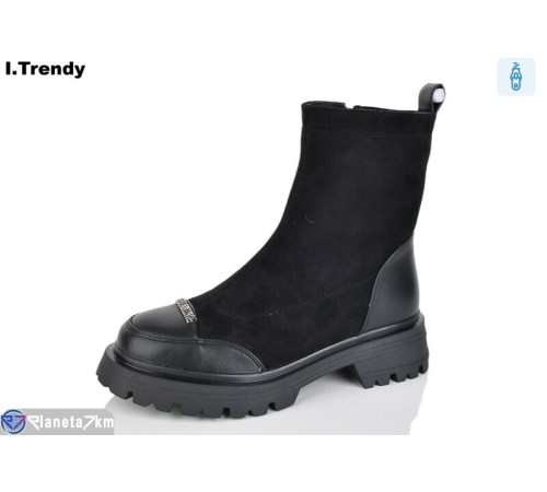 Черевики жіночі на зиму (6 пар р.36-41) чорний  "Trendy" Черевики жіночі на зиму (6 пар р.36-41) чорний  "Trendy"