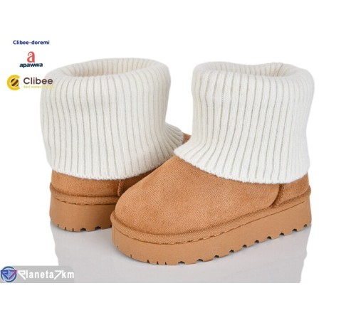 Дитячі Уггі на зиму (8 пар р.25-30) camel  "BELIES-D"
