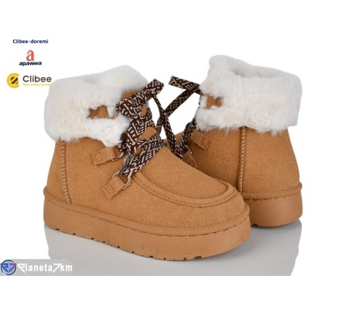 Дитячі Уггі на зиму (8 пар р.30-35) camel  "BELIES-D"