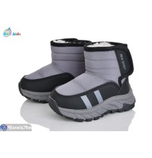 Дутики дитячі на зиму (8 пар р.22-27) сірий  "BBT"