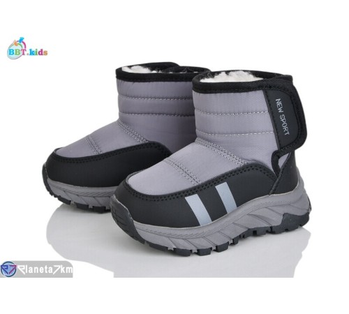 Дутики дитячі на зиму (8 пар р.22-27) сірий  "BBT"