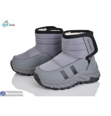 Дутики дитячі на зиму (8 пар р.22-27) сірий  "BBT"