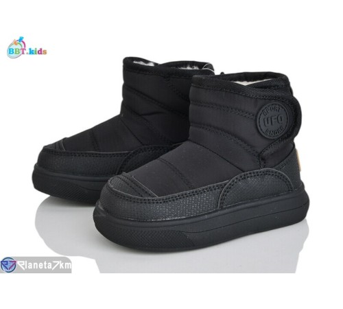 Дутики дитячі на зиму (8 пар р.22-27) чорний  "BBT"