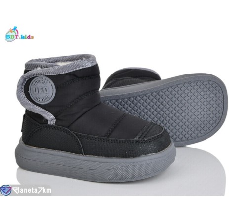 Дутики дитячі на зиму (8 пар р.22-27) чорний  "BBT"