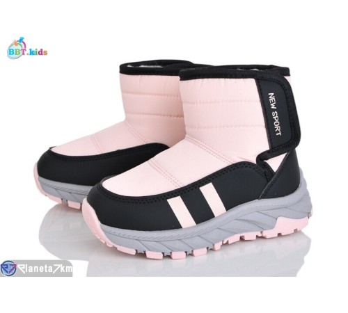 Дутики дитячі на зиму (8 пар р.27-32) рожевий  "BBT"