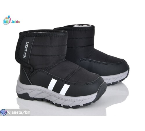 Дутики дитячі на зиму (8 пар р.27-32) чорний  "BBT"