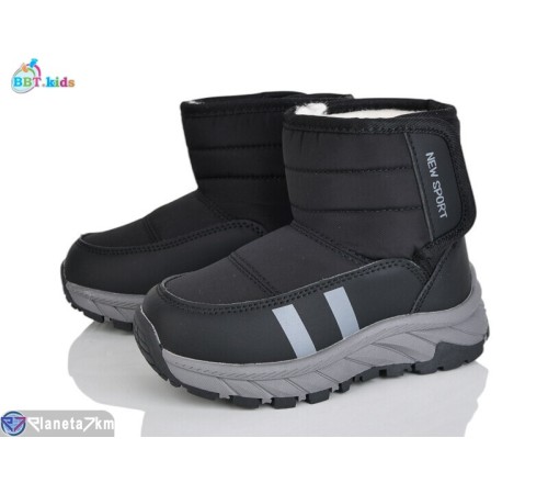 Дутики дитячі на зиму (8 пар р.27-32) чорний  "BBT"