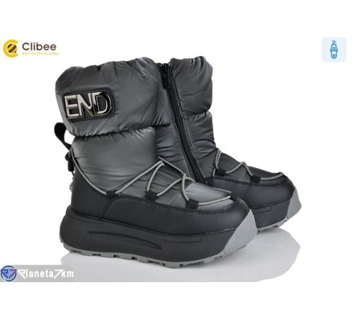 Черевики дитячі на зиму (8 пар р.32-37) сірий  "BELIES"