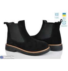 Черевики жіночі на зиму (6 пар р.37-40) чорний  "Linda"