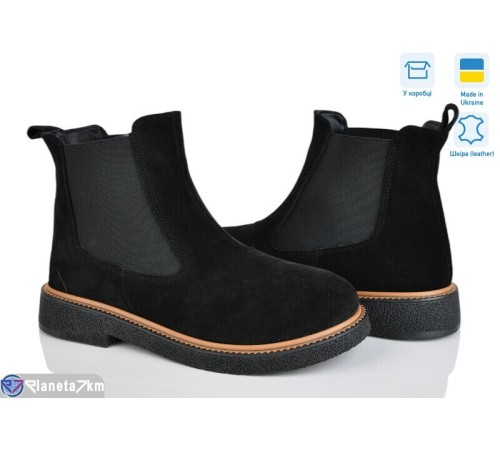 Черевики жіночі на зиму (6 пар р.37-40) чорний  "Linda"