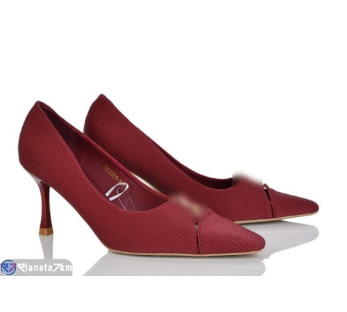 Туфлі жіночі на весну/осінь (8 пар р.36-40) бордовий  "LOREDANA"