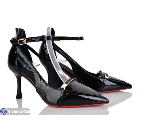 Туфлі жіночі на весну/осінь (8 пар р.36-40) чорний  "LOREDANA"