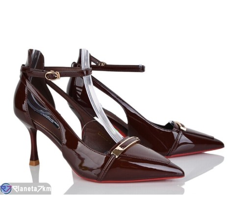 Туфлі жіночі на весну/осінь (8 пар р.36-40) бордовий  "LOREDANA"