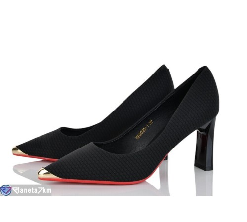 Туфлі жіночі на весну/осінь (8 пар р.36-40) чорний  "LOREDANA"