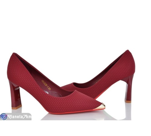 Туфлі жіночі на весну/осінь (8 пар р.36-40) бордовий  "LOREDANA"