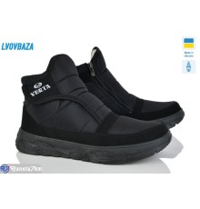 Черевики чоловічі на зиму (6 пар р.41-45) чорний  "LEOBAZA"