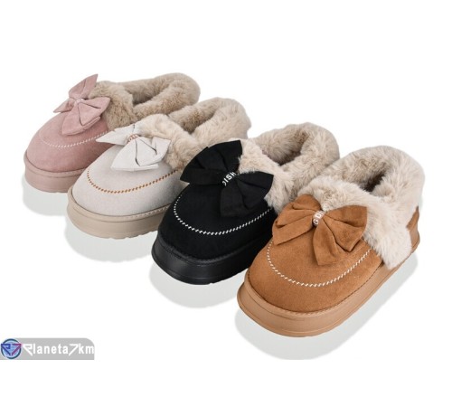 Тапки жіночі на зиму (12 пар р.36-41) мікс  "Melinda" Тапки жіночі на зиму (12 пар р.36-41) мікс  "Melinda"