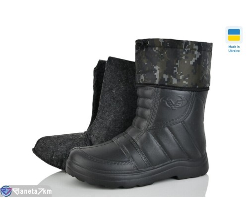 Чоловічі чоботи з піни на зиму (6 пар р.40-45) чорний  "Melinda" Чоловічі чоботи з піни на зиму (6 пар р.40-45) чорний  "Melinda"