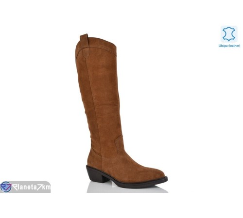 Чоботи жіночі на весну/осінь (8 пар р.36-41) коричневий  "VIOLA"