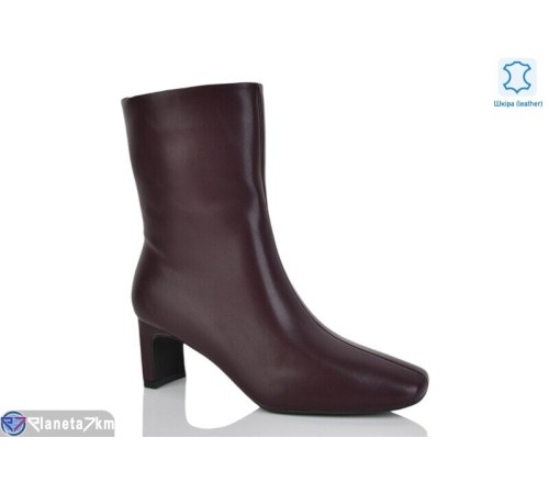 Черевики жіночі на весну/осінь (8 пар р.36-40) бордовий  "VIOLA"