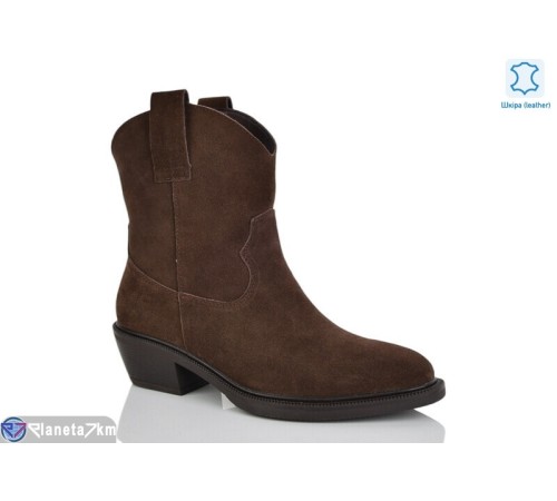 Черевики жіночі на весну/осінь (8 пар р.36-41) коричневий  "VIOLA"