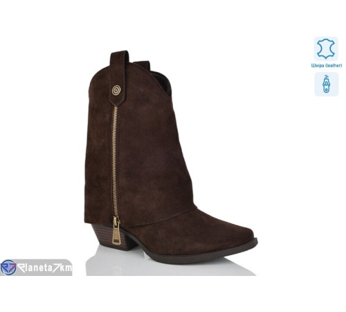 Черевики жіночі на весну/осінь (8 пар р.36-41) коричневий  "VIOLA"