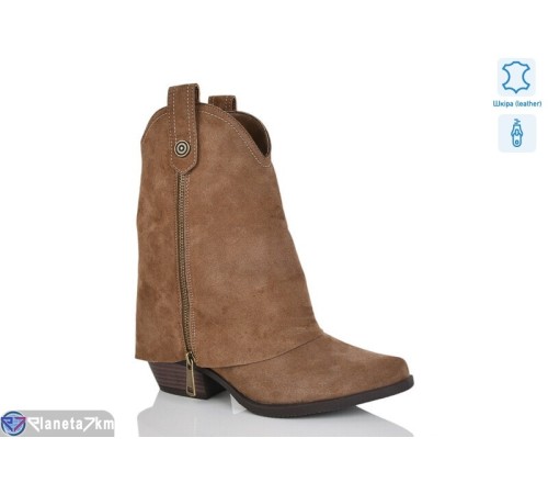 Черевики жіночі на весну/осінь (8 пар р.36-41) коричневий  "VIOLA"