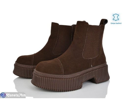 Черевики жіночі на весну/осінь (8 пар р.36-41) коричневий  "VIOLA"