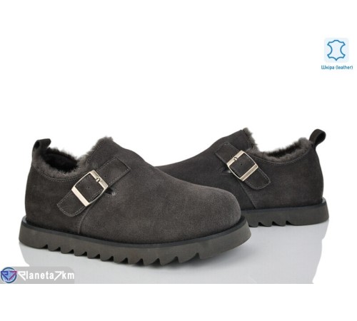 Туфлі жіночі на зиму (8 пар р.36-41) сірий  "VIOLA"