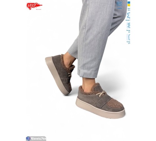 Туфлі жіночі на зиму (8 пар р.37-41) коричневий  "ARTO"