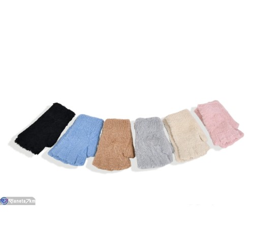 Рукавички дитячі на зиму (12 шт. р.сетка One size) мікс  "RUBIBAS"