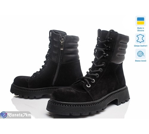 Черевики жіночі на зиму (4 пар р.37-40) чорний  "TIMUS-OPT"