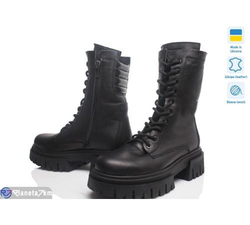 Черевики жіночі на зиму (4 пар р.36-39) чорний  "TIMUS-OPT"
