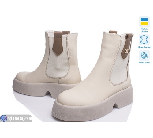 Черевики жіночі на зиму (4 пар р.36-39) бежевий  "TIMUS-OPT"