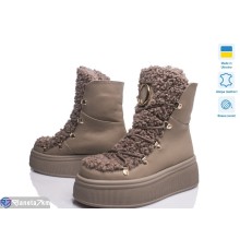 Черевики жіночі на зиму (4 пар р.36-39) бежевий  "TIMUS-OPT"