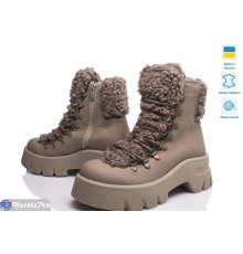 Черевики жіночі на зиму (4 пар р.37-40) бежевий  "TIMUS-OPT"