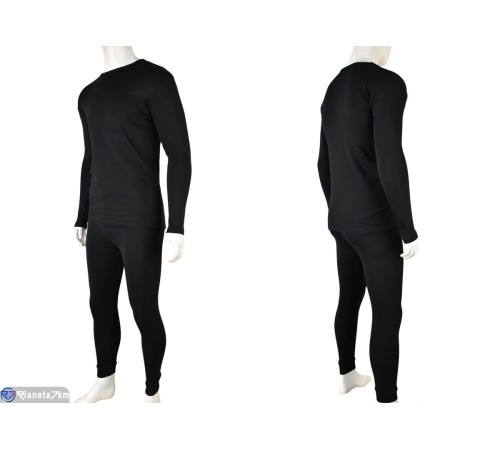 Термобілизна чоловіча на зиму (6 шт. р.сетка S-3XL) чорний  "VERONIKA"