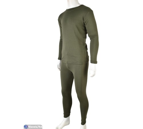 Термобілизна чоловіча на зиму (6 шт. р.сетка S-3XL) хакі  "VERONIKA"