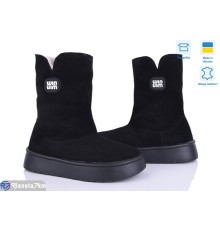 Черевики жіночі на зиму (6 пар р.36-41) чорний  "ERIKA"