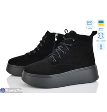 Черевики жіночі на зиму (6 пар р.36-40) чорний  "Linda"