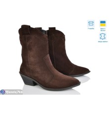 Черевики жіночі на зиму (6 пар р.36-40) коричневий  "Linda"