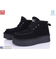 Черевики жіночі на зиму (6 пар р.36-40) чорний  "PLPS"