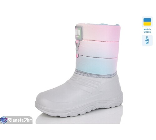 Дитячі чоботи з піни на зиму (8 пар р.28-37) сірий  "LUCKY"